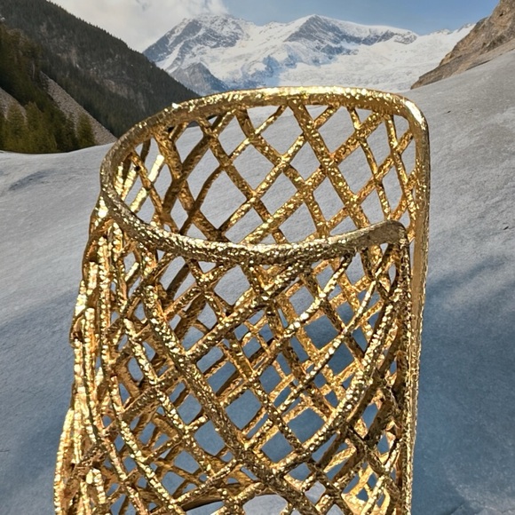 🌺Alexis Bittar Gold Lattice Cuff Bracelet - Picture 7 of 8